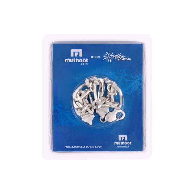 Muthoot PAPPACHAN Swethavarsham BIS Hallmarked Link Bracelet 925 Purity 26 GMS