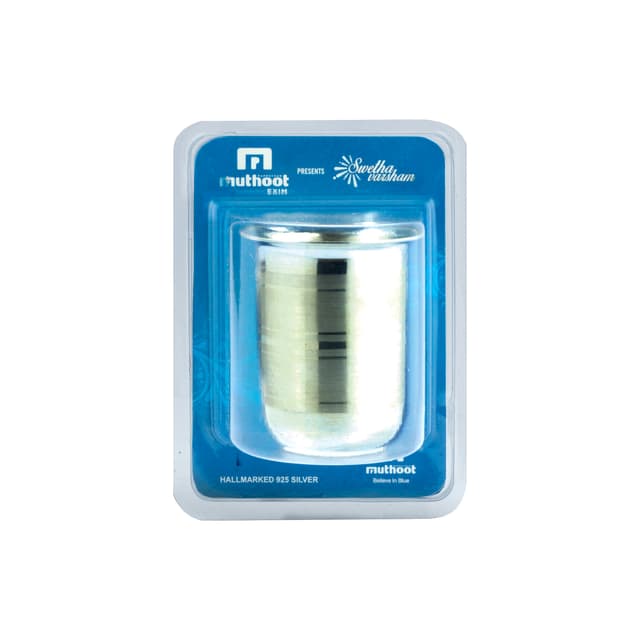 Muthoot Pappachan Swethavarsham BIS Hallmarked Glass 925 Purity 25 GMS - alternate view